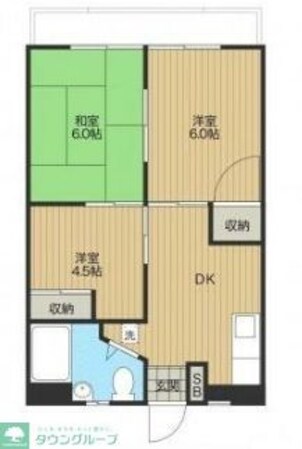 二宮ハイツの物件間取画像